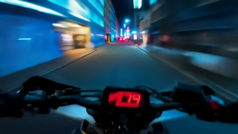POV Superbike Night City Chase