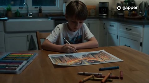 Child Drawing Warning Becomes Reality