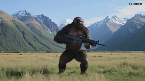 Giant Ape vs Dinosaurs Battlefield