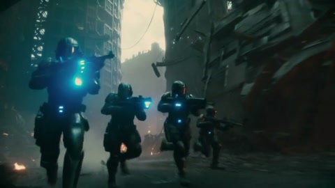 Epic Sci-Fi Marine Squad Alien Battle