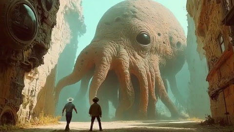 Sentient Octopus Desert Ruins