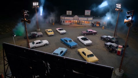 Paintball War at Drive-In Theater