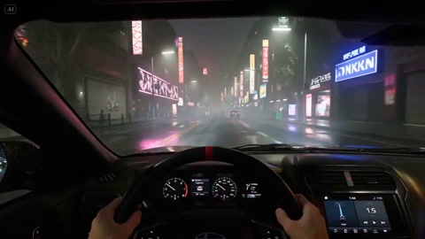 POV Night City Driving
