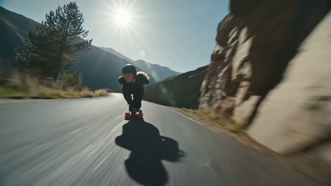 Downhill Longboard Shadow Dance