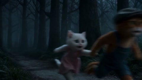 Cat vs Wolf Fairytale