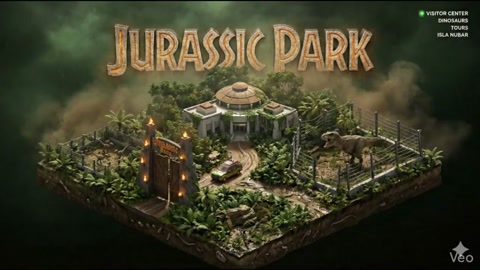 Jurassic Park Visitor Center Zoom In