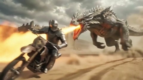 Knight vs Fire Drake