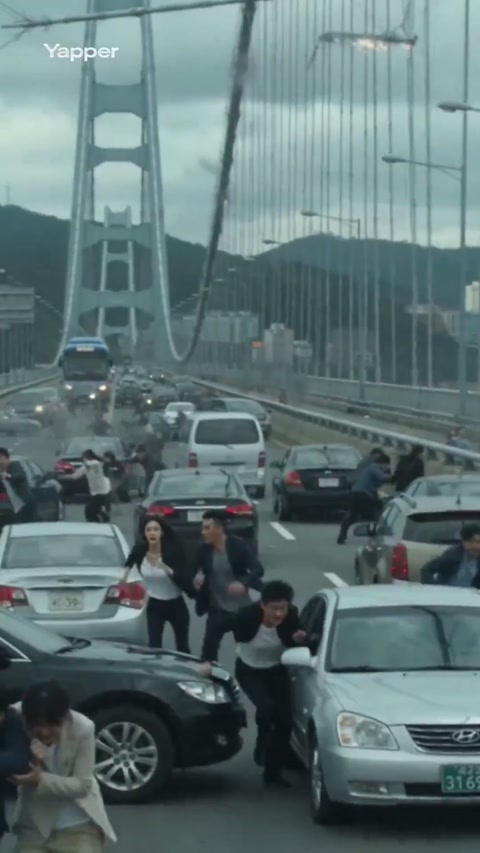 Bridge Collapse with Multi-Car Pile-Up