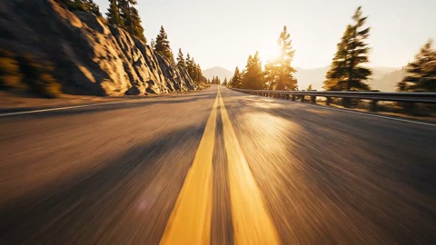 Forward Tracking Shot Accelerating