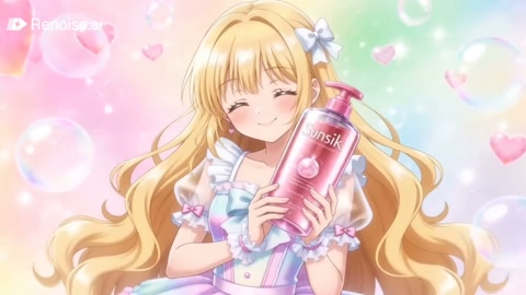 Anime Kawaii Sunsilk Shampoo Ad