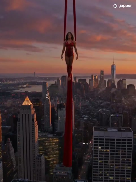 Aerial Queen Silk Ribbon Dance