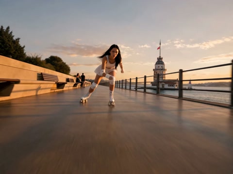 Single-Take Skating Scene in Istanbul