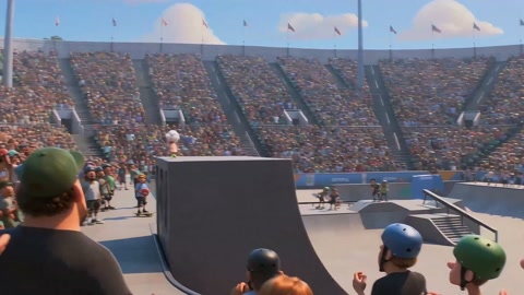 Grandma Skateboard Pixar Animation