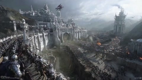 Epic Gothic City Under Siege