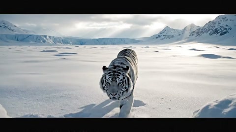 White Tiger Frozen Tundra Tracking