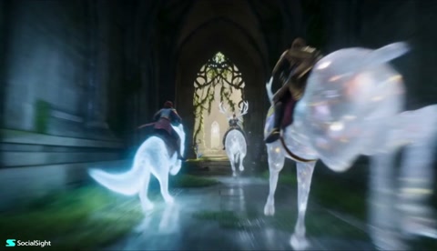 Magical Creature Race Through Ancient Ruins