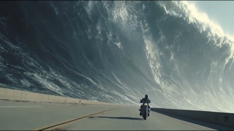 Rider Coastal Highway Chase
