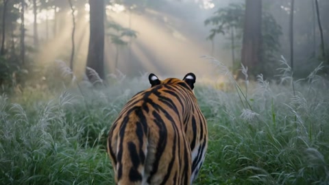 Bengal Tiger Dawn Mist