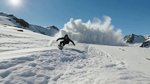 Avalanche Snowboard Chase