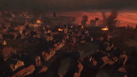 Epic Medieval Battlefield Shot