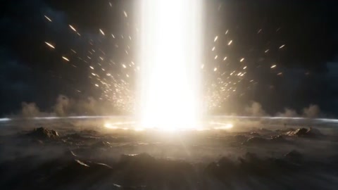 Explosive White Light Burst in Darkness