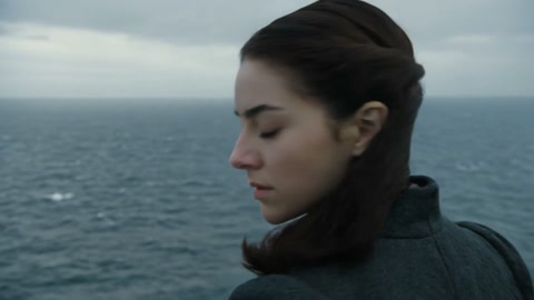 Cliff Ocean Dramatic Shot