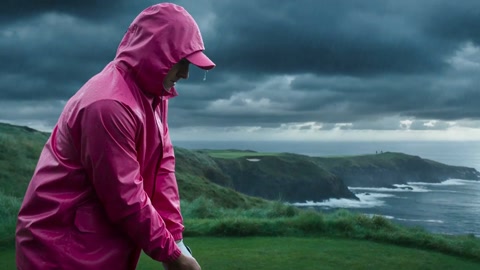 Golf in a Scottish Storm