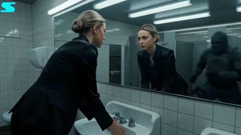 Assassin vs Elite Woman: Restroom Fight Scene
