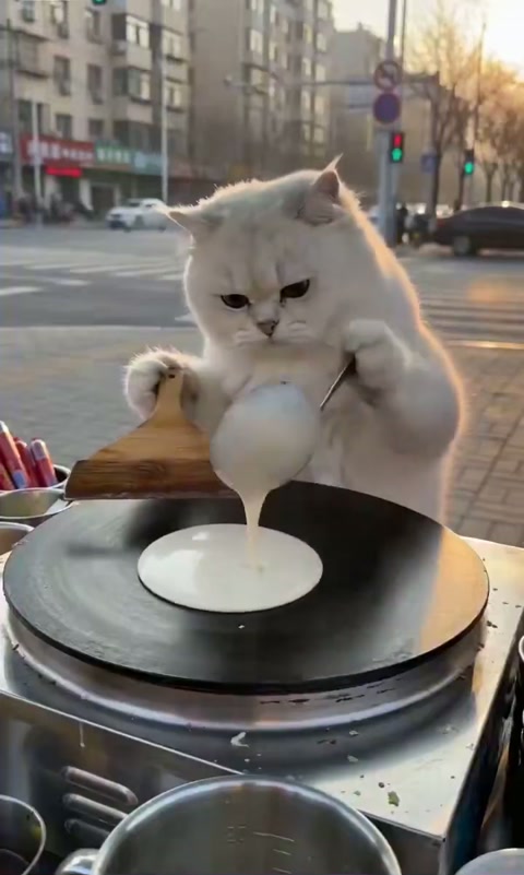 Cat Pancake Stall Seedance Pet Series