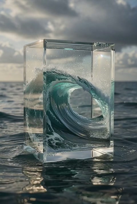 Glass Box Ocean Waves