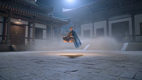 Levitating Monk Cosmic Vortex