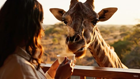 Morning Coffee with Giraffe