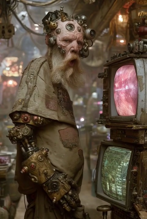 Cyberpunk Tinkerer in the Wasteland