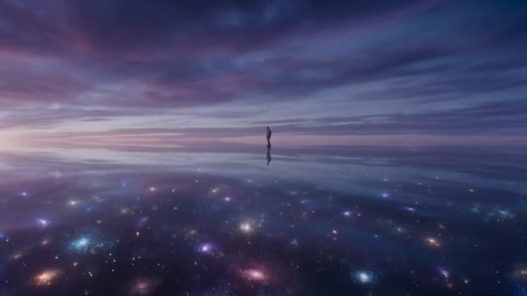 Cosmic Glass Ocean Traveler