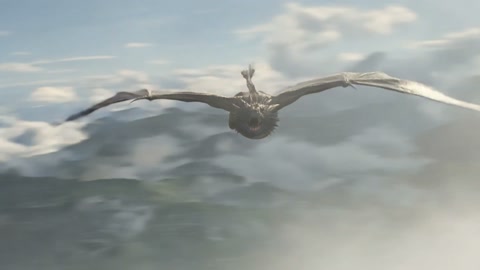 Giant Dragon - Cinematic Aerial Shot