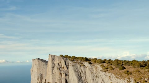 Motorcycle Cliff Launch Freefall