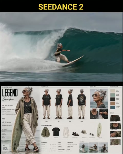 Legendary Grandma Surfer