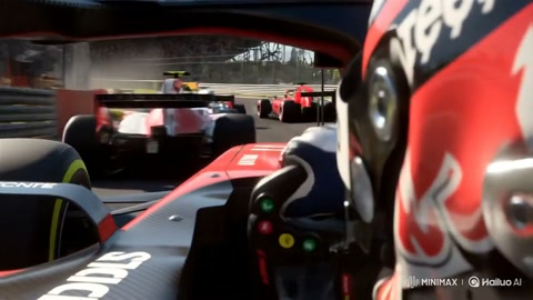 Formula 1 First-Person Racing Crash Animation