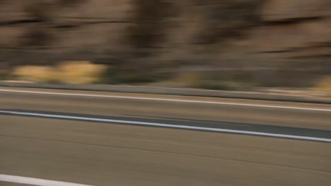 Canyon Motorcycle Chase Sunset