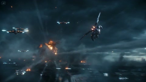 Cinematic Sci-Fi Robot Battle