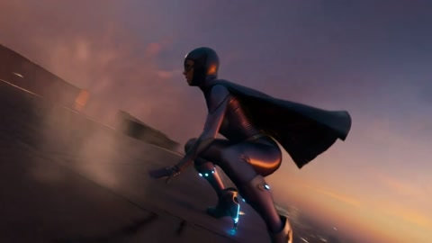 Orbit Camera Slow Motion Push In Urban Heroine