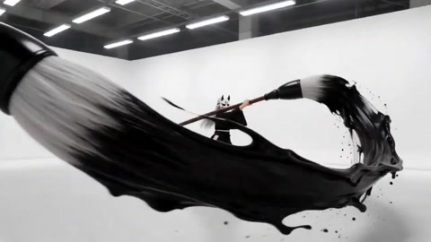 Samurai Ink Brush Dragon Action