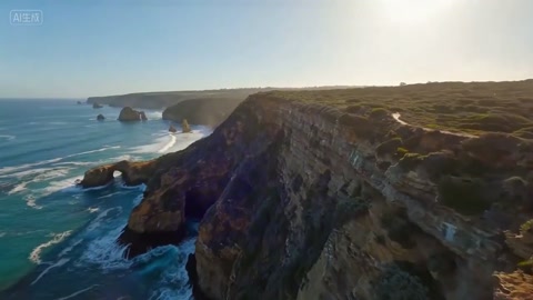 Wingsuit Flight Over Pacific Coast