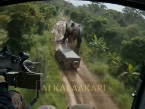 Forest T-Rex Humvee Pursuit