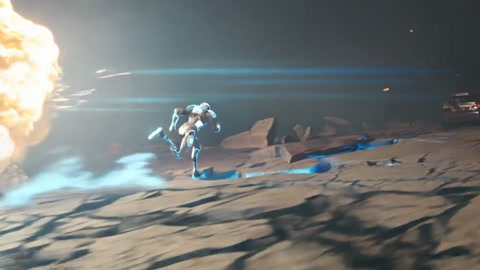 Futuristic Warrior Battlefield Sprint
