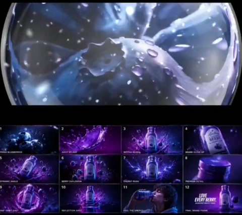 Blueberry Energy Drink Commercial